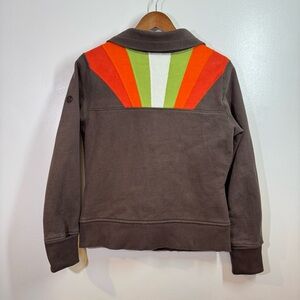 Lululemon Athletica Scuba Igloo Sunrise Zip Up Brown Jacket Size 8?